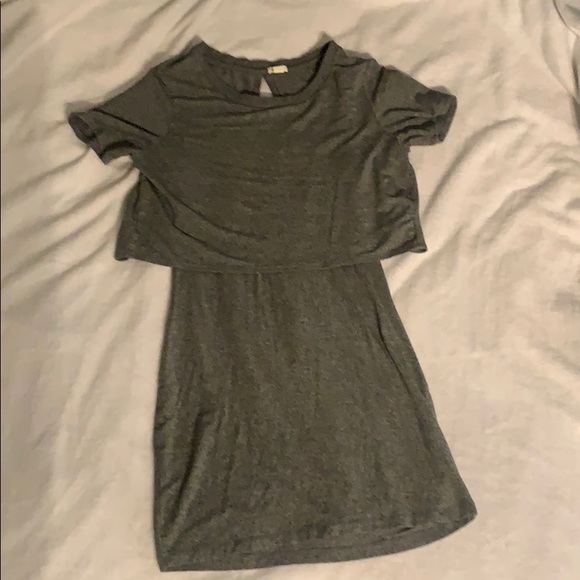 Dark grey heathered dress - Picture 1 of 2
